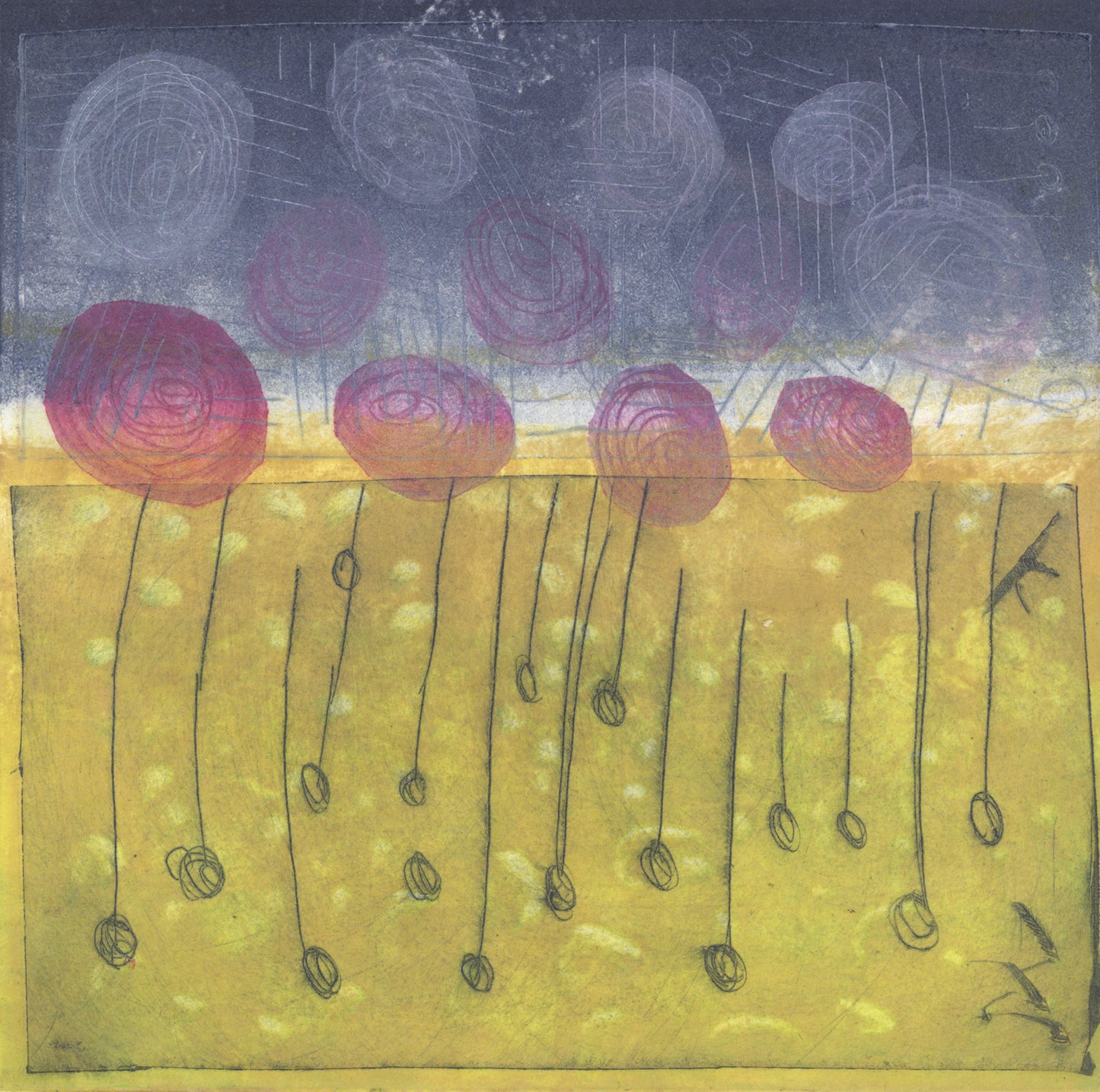 Improvisational Printmaking: Layers of Color, Texture & Shape (Dec 7)